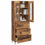 Credenza con cassetto 2 pcs Legno vecchio Legno truciolato