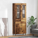 Credenza con cassetto 2 pcs Legno vecchio Legno truciolato