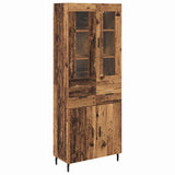 Credenza con cassetto 2 pcs Legno vecchio Legno truciolato