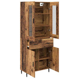 Credenza con cassetto 2 pcs Legno vecchio Legno truciolato