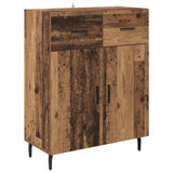 Credenza con cassetto 2 pcs Legno vecchio Legno truciolato