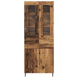 Credenza con cassetto 2 pcs Legno vecchio Legno truciolato