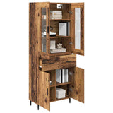 Credenza con cassetto 2 pcs Legno vecchio Legno truciolato