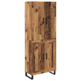 Credenza 2 pcs Legno vecchio 69,5 x 34 x 180 cm