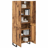 Credenza 2 pcs Legno vecchio 69,5 x 34 x 180 cm