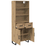 Credenza 2 pcs Rovere artigianale 69,5 x 34 x 180 cm