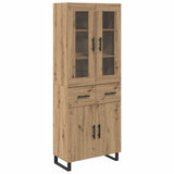Credenza 2 pcs Rovere artigianale 69,5 x 34 x 180 cm