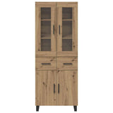 Credenza 2 pcs Rovere artigianale 69,5 x 34 x 180 cm