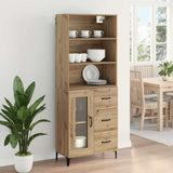 Credenza con cassetto Rovere artigianale 69,5 x 34 x 180 cm