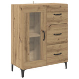 Credenza con cassetto Rovere artigianale 69,5 x 34 x 180 cm