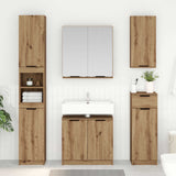 Set di mobili per il bagno con porta 3 pcs Rovere artigianale