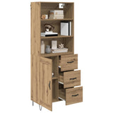 Credenza con cassetto Rovere artigianale 69,5 x 34 x 180 cm