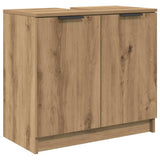 Set di Armadi da Bagno con lo scaffale 3 pcs Rovere artigianale