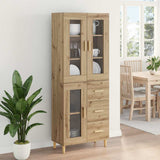 Credenza con cassetto Rovere artigianale 69,5 x 34 x 180 cm
