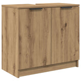 Set di mobili per il bagno con porta 5 pcs Rovere artigianale