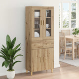 Credenza con cassetto Rovere artigianale 69,5 x 34 x 180 cm