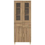 Credenza con cassetto Rovere artigianale 69,5 x 34 x 180 cm