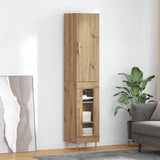 Credenza 2 pcs Rovere artigianale Legno truciolato
