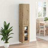 Credenza 2 pcs Rovere artigianale Legno truciolato
