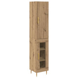 Credenza 2 pcs Rovere artigianale Legno truciolato