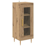 Credenza 2 pcs Rovere artigianale Legno truciolato