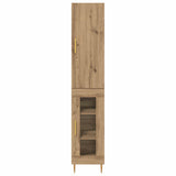Credenza 2 pcs Rovere artigianale Legno truciolato