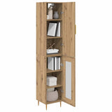 Credenza 2 pcs Rovere artigianale Legno truciolato