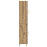 Credenza 2 pcs Rovere artigianale Legno truciolato