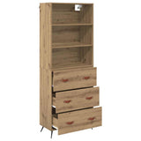 Credenza con cassetto Rovere artigianale 69,5 x 34 x 180 cm