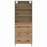 Credenza con cassetto Rovere artigianale 69,5 x 34 x 180 cm