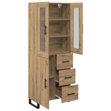 Credenza 2 pcs Rovere artigianale Legno truciolato