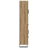 Credenza 2 pcs Rovere artigianale Legno truciolato