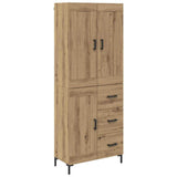 Credenza 2 pcs Rovere artigianale Legno truciolato