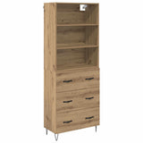 Credenza 2 pcs Rovere artigianale 69,5 x 34 x 180 cm