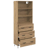 Credenza 2 pcs Rovere artigianale 69,5 x 34 x 180 cm