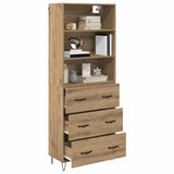 Credenza 2 pcs Rovere artigianale 69,5 x 34 x 180 cm