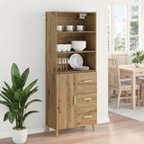 Credenza con cassetto Rovere artigianale 69,5 x 32,5 x 180 cm
