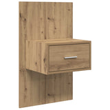 Testata con Comodino 3 pcs Rovere artigianale Legno truciolato