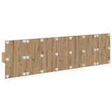 Testata con Comodino 3 pcs Rovere artigianale Legno truciolato