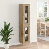 Credenza 2 pcs Rovere artigianale 34,5 x 34 x 180 cm