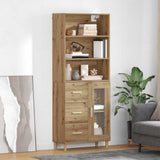 Credenza con cassetto Rovere artigianale 69,5 x 34 x 180 cm