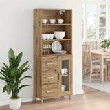 Credenza con cassetto Rovere artigianale 69,5 x 34 x 180 cm