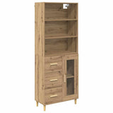 Credenza con cassetto Rovere artigianale 69,5 x 34 x 180 cm