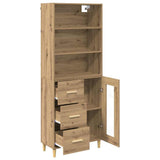 Credenza con cassetto Rovere artigianale 69,5 x 34 x 180 cm