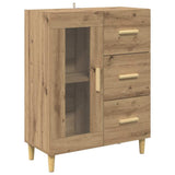 Credenza con cassetto Rovere artigianale 69,5 x 34 x 180 cm