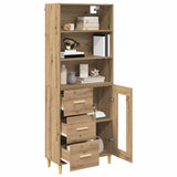 Credenza con cassetto Rovere artigianale 69,5 x 34 x 180 cm