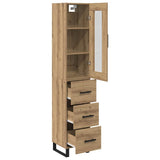 Credenza Rovere artigianale 34,5 x 34 x 180 cm