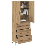 Credenza con cassetto Rovere artigianale 69,5 x 34 x 180 cm