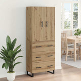 Credenza 2 pcs Rovere artigianale 69,5 x 34 x 180 cm