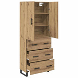 Credenza 2 pcs Rovere artigianale 69,5 x 34 x 180 cm